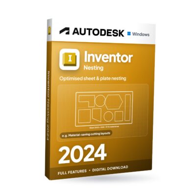 Autodesk Inventor Nesting 2024 for Windows software box