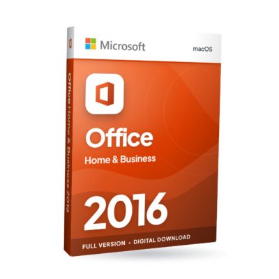Microsoft Office Home and Business 2016 for Mac software box