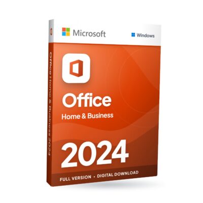 Microsoft Office Home and Business 2024 for Windows software box