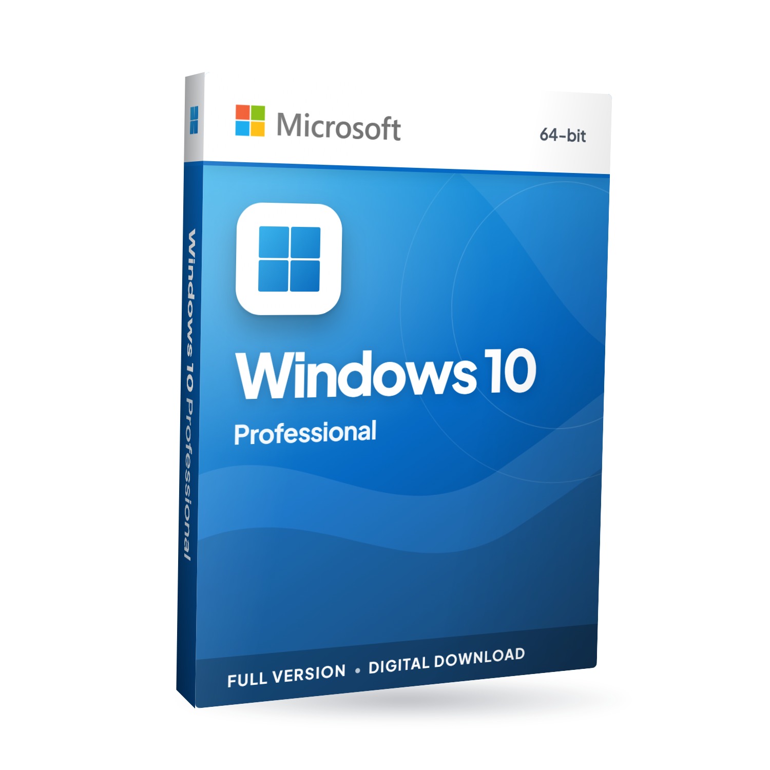 Microsoft Windows 10 Professional software box