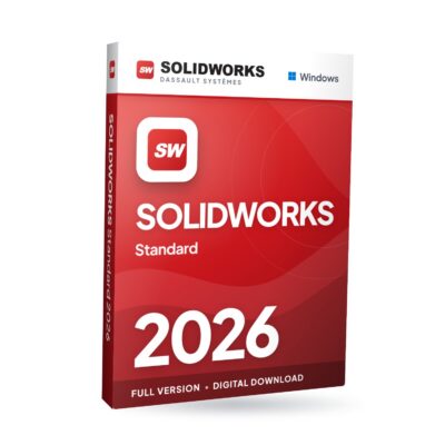 SOLIDWORKS Standard 2026 for Windows software box